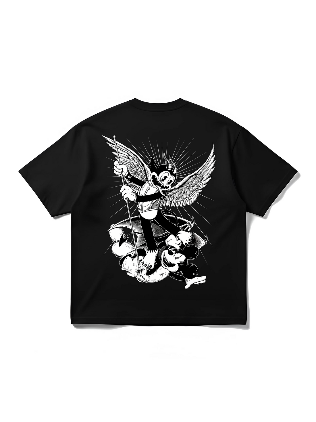 Angels Revenge (Black) - Regular T-Shirt