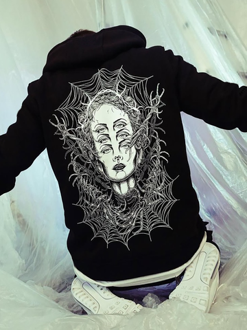 Engtangled (Black) - Oversize Hoodie