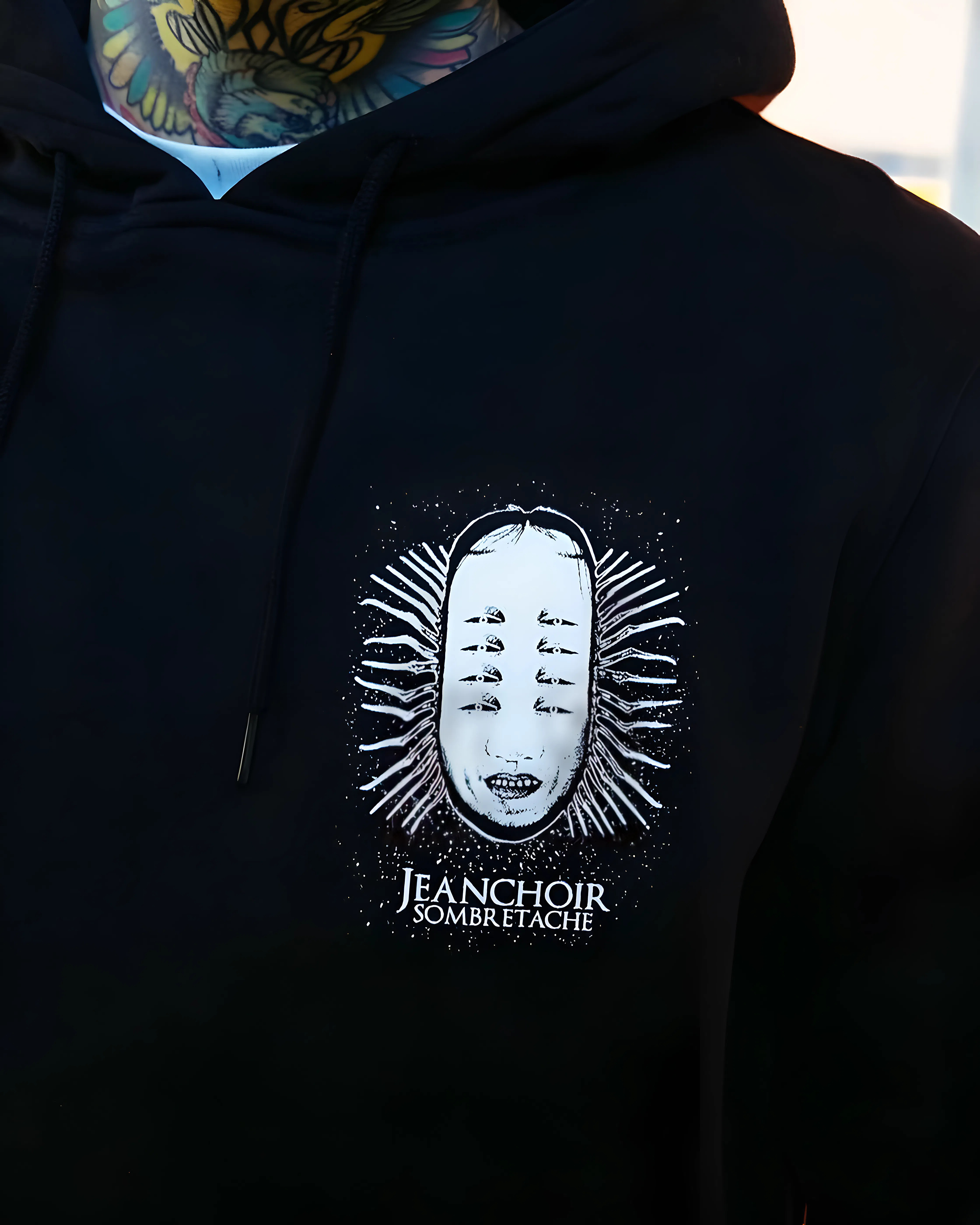 Factured (Black) - Oversize Hoodie