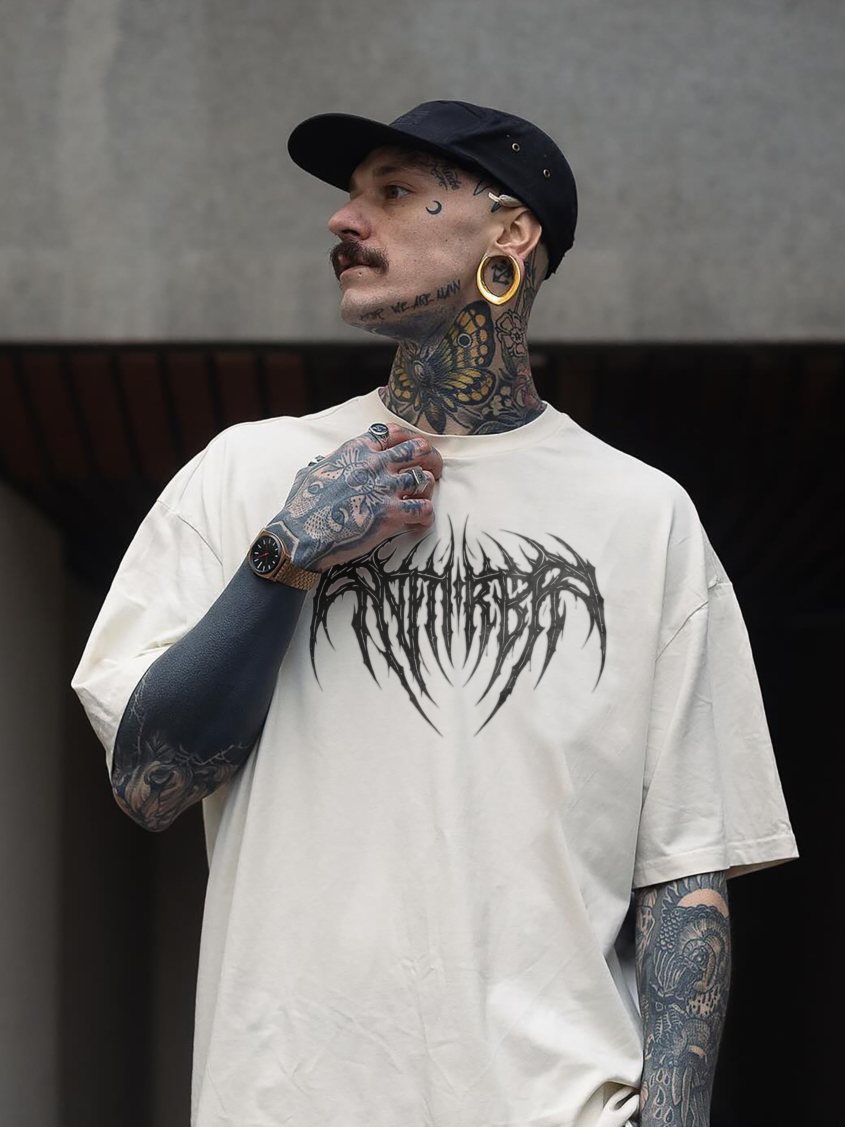 Grave Born (White) - Regular T-Shirt
