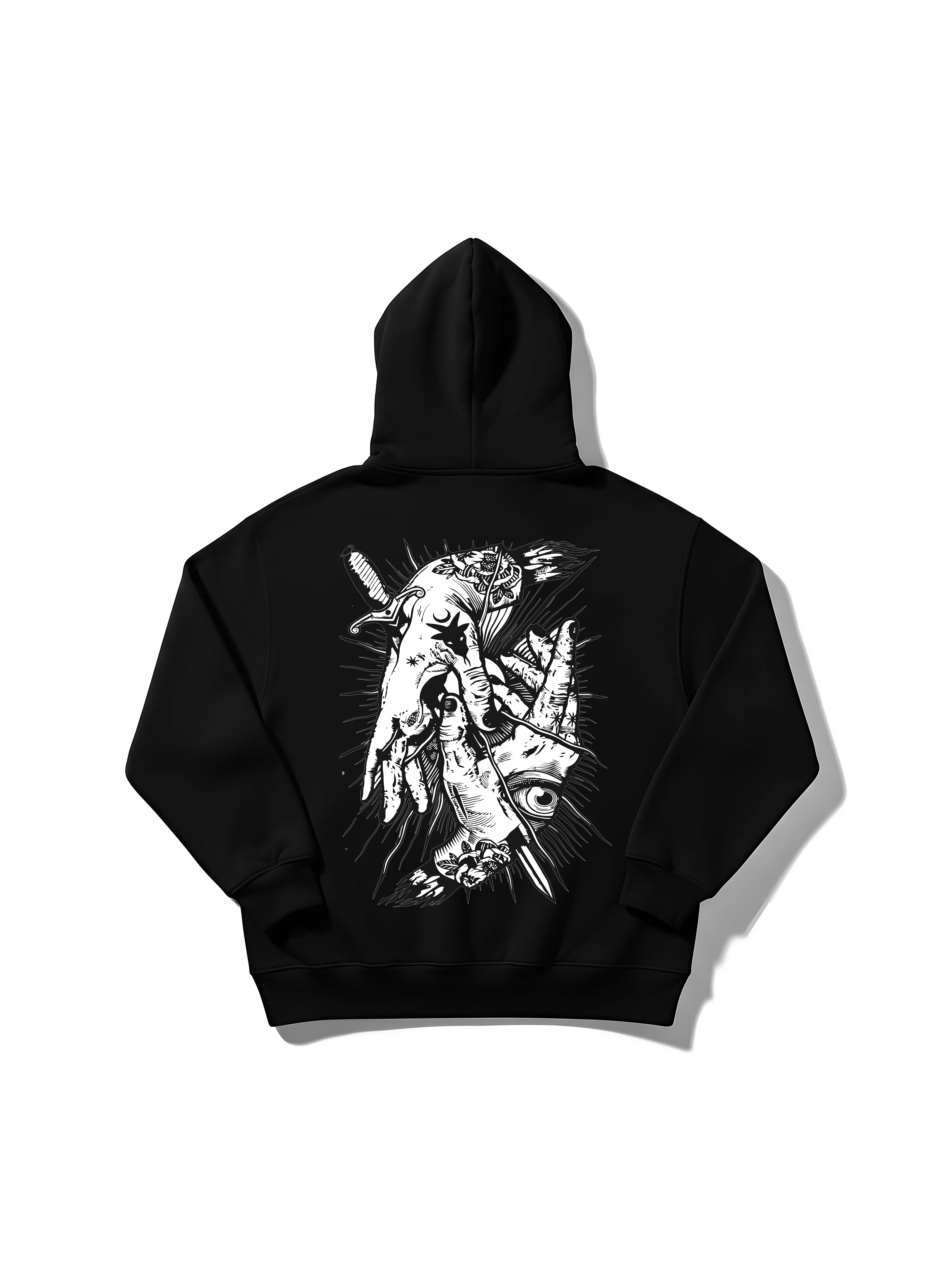 Think Twice (Black) - Oversize Hoodie