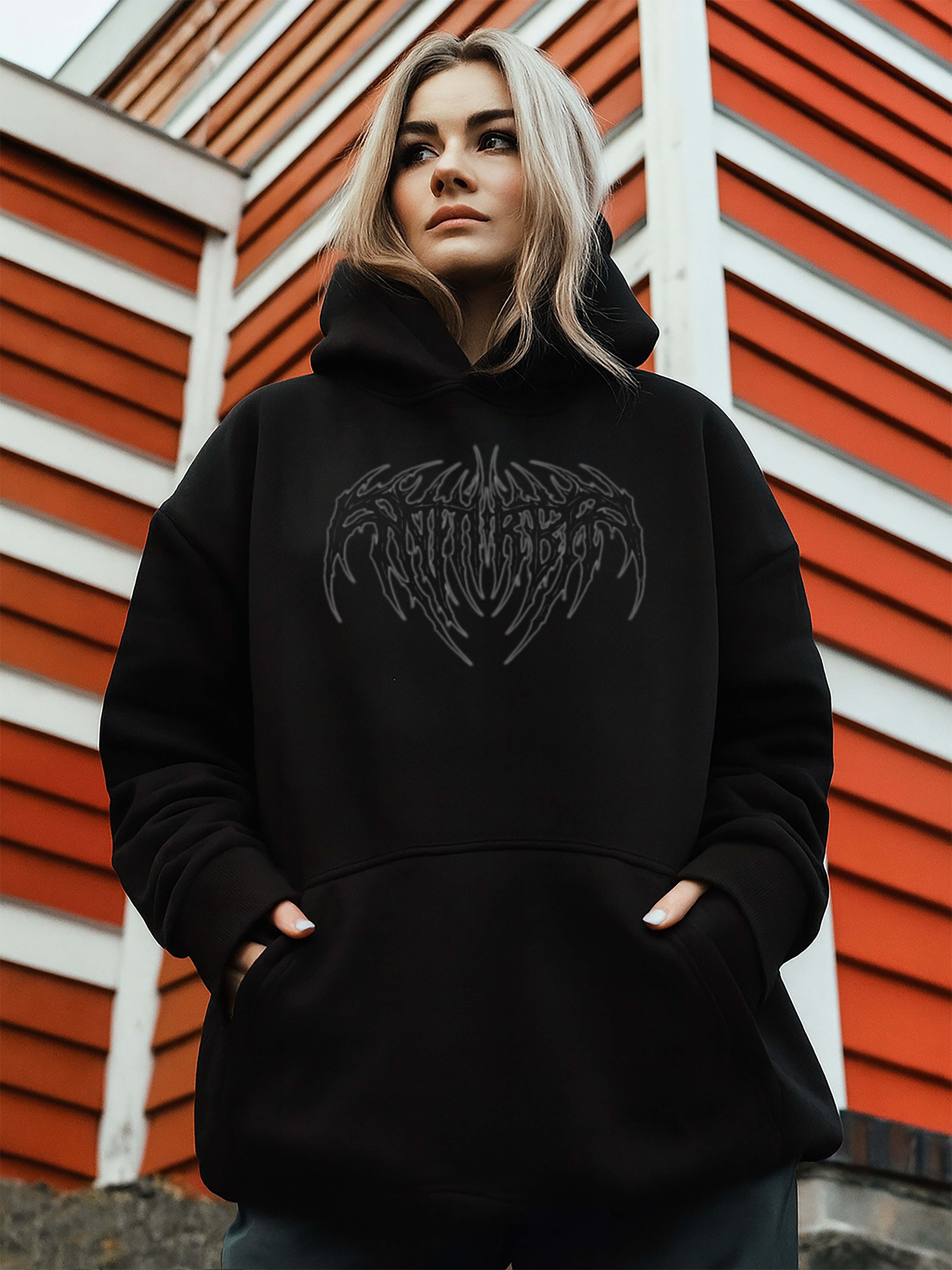 Torch Of Bloom (Black) - Oversize Hoodie