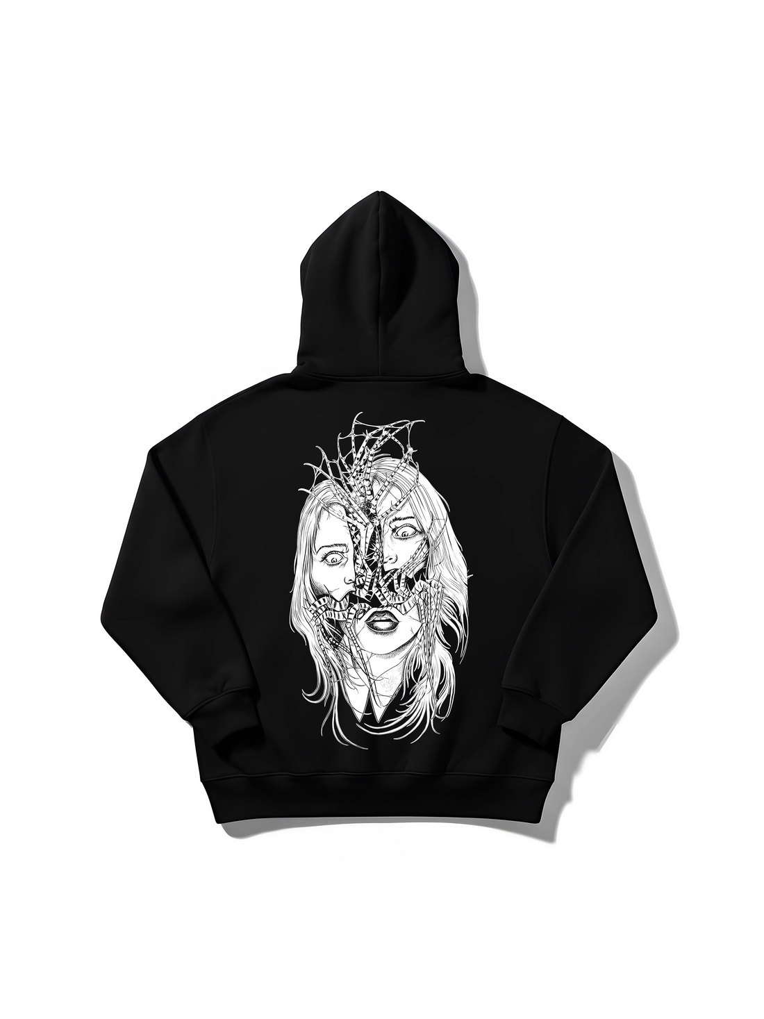 Factured (Black) - Oversize Hoodie
