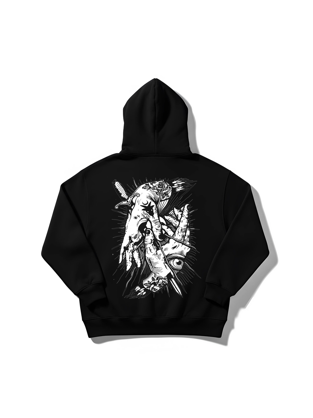 Think Twice (Black) - Oversize Hoodie