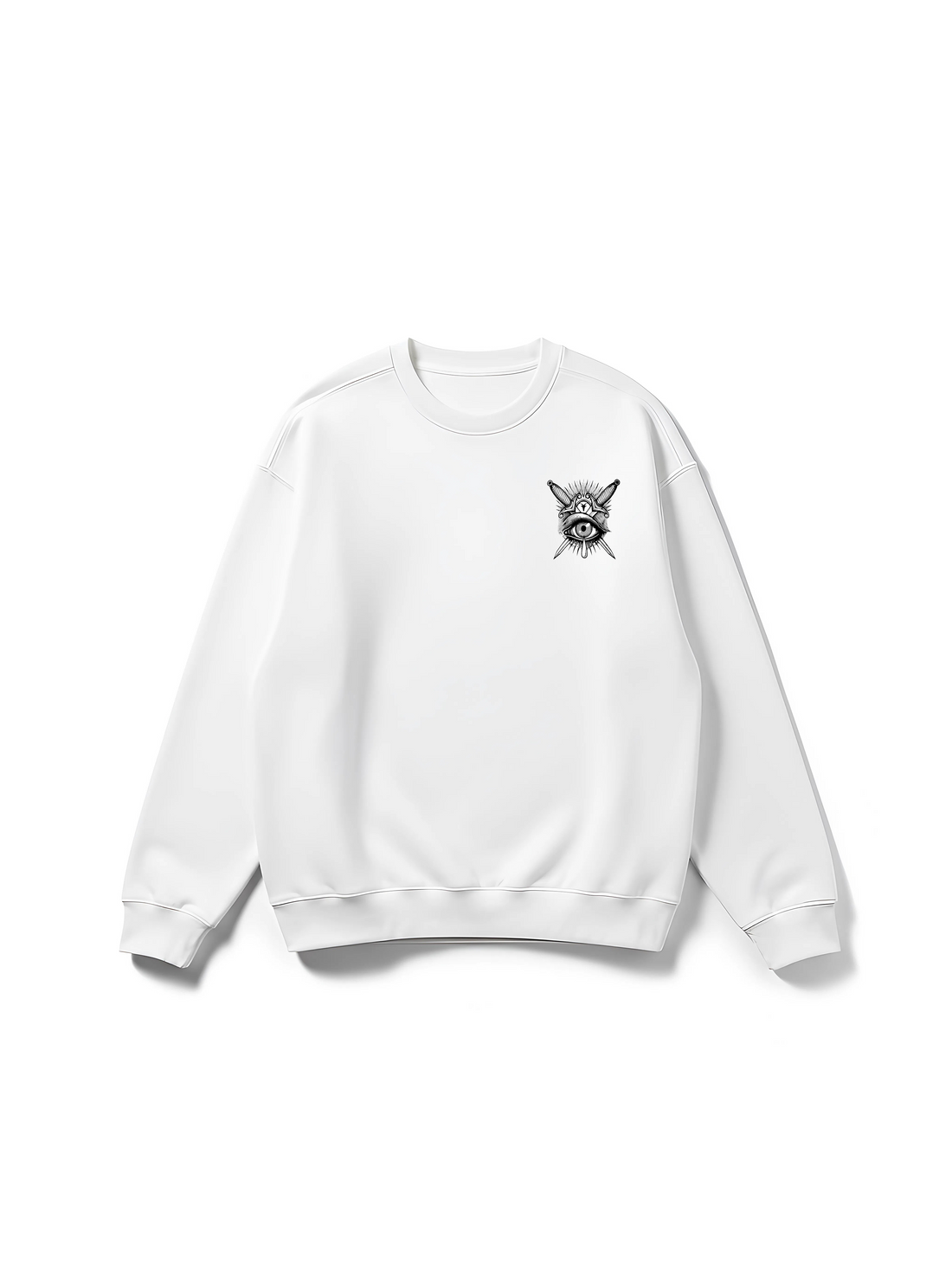 Think Twice (White) - Oversize Sweater